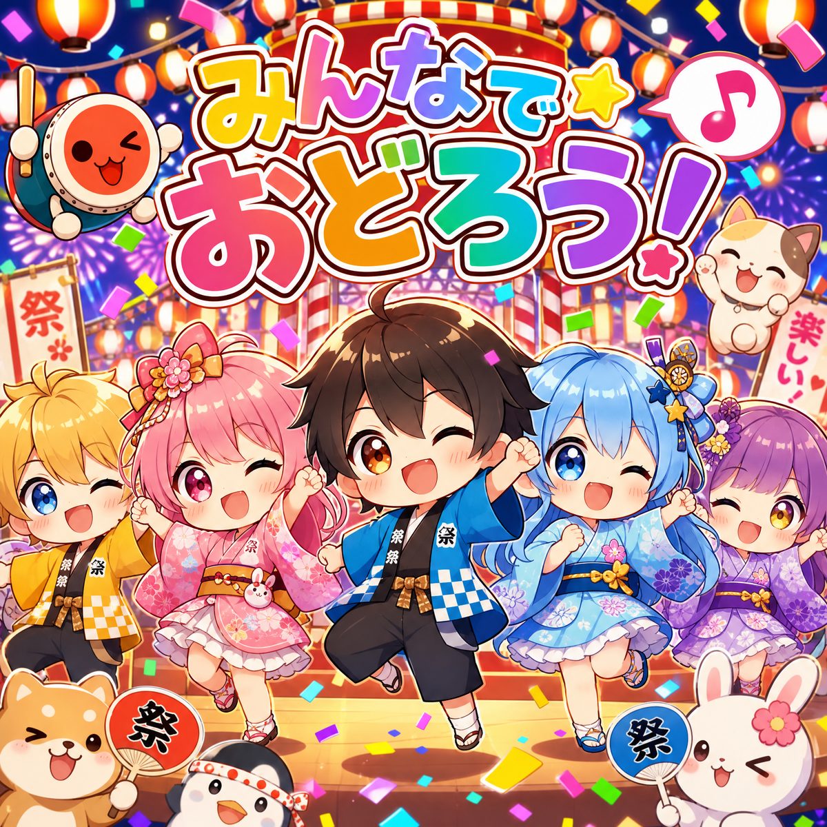黑丝 - 黑丝精选·超萌chibi角色节日庆典动漫